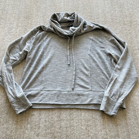 Athleta Tops - Athleta Coaster Cowl Sweatshirt M Gray